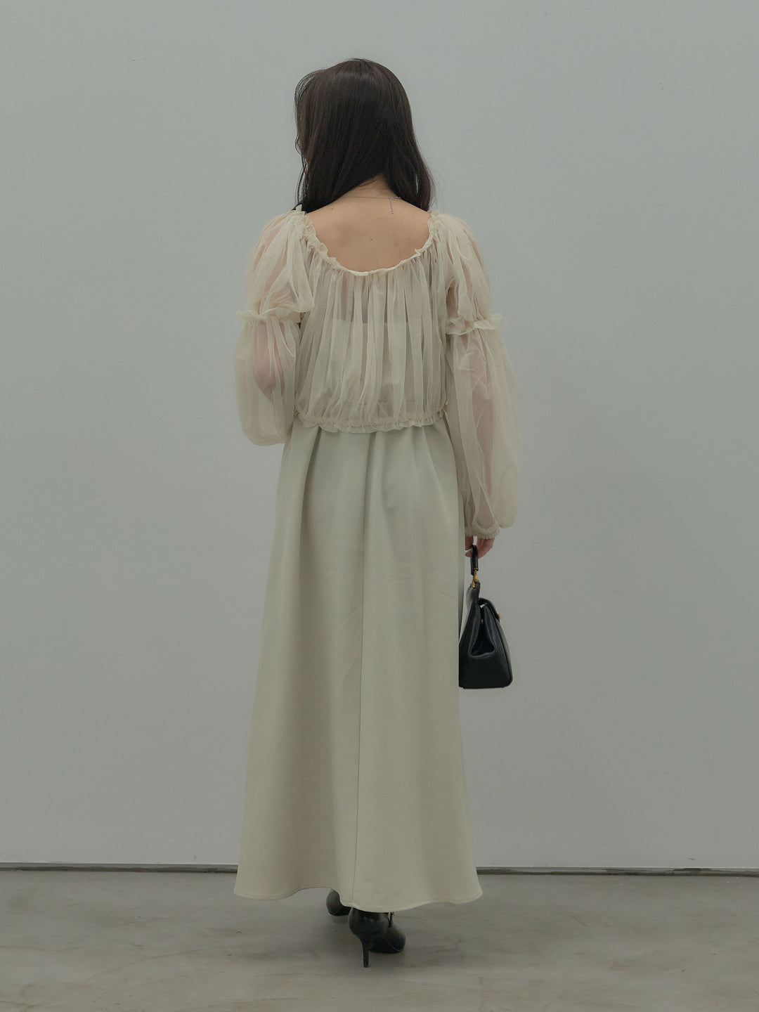 2wayチュールブラウス付きワンピース