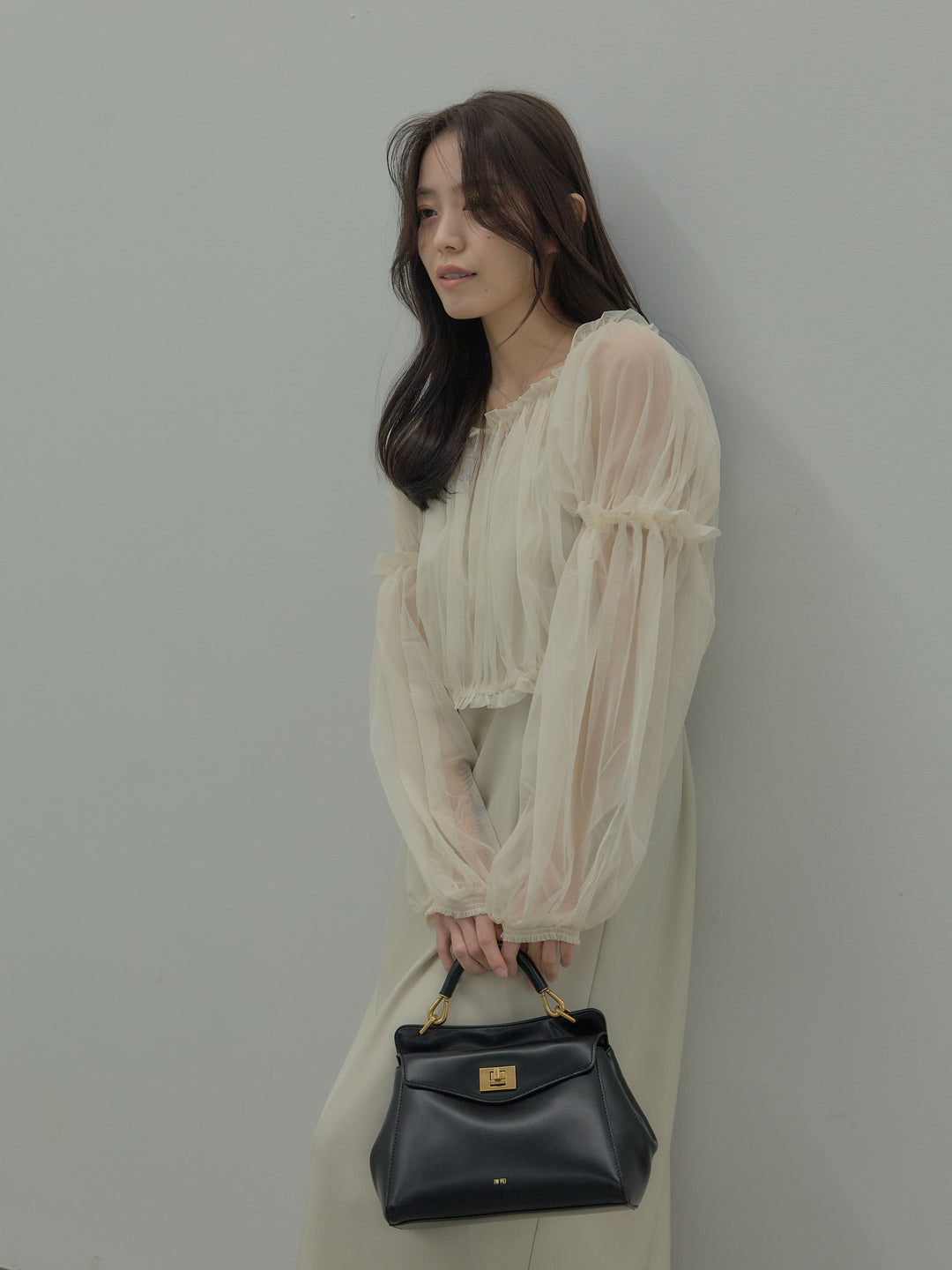 2wayチュールブラウス付きワンピース