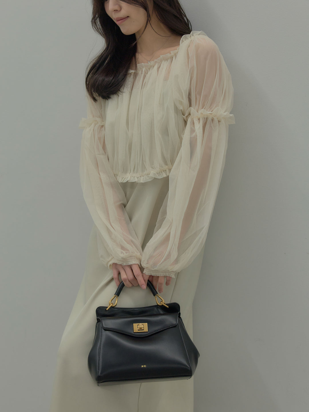 2wayチュールブラウス付きワンピース