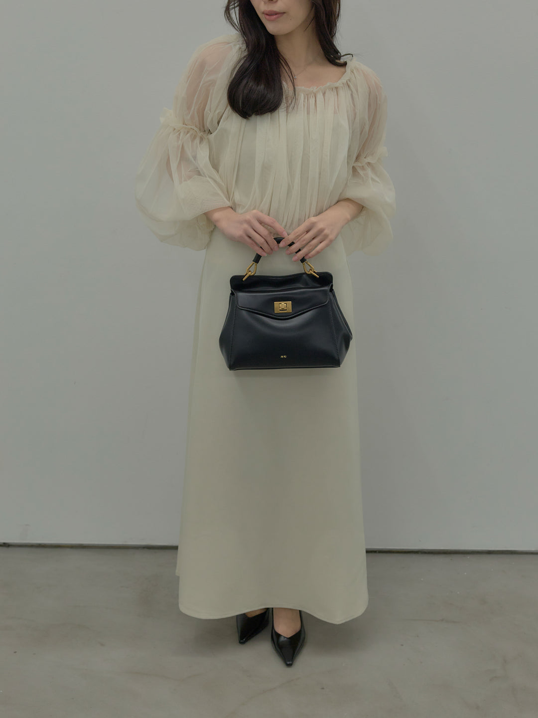 2wayチュールブラウス付きワンピース