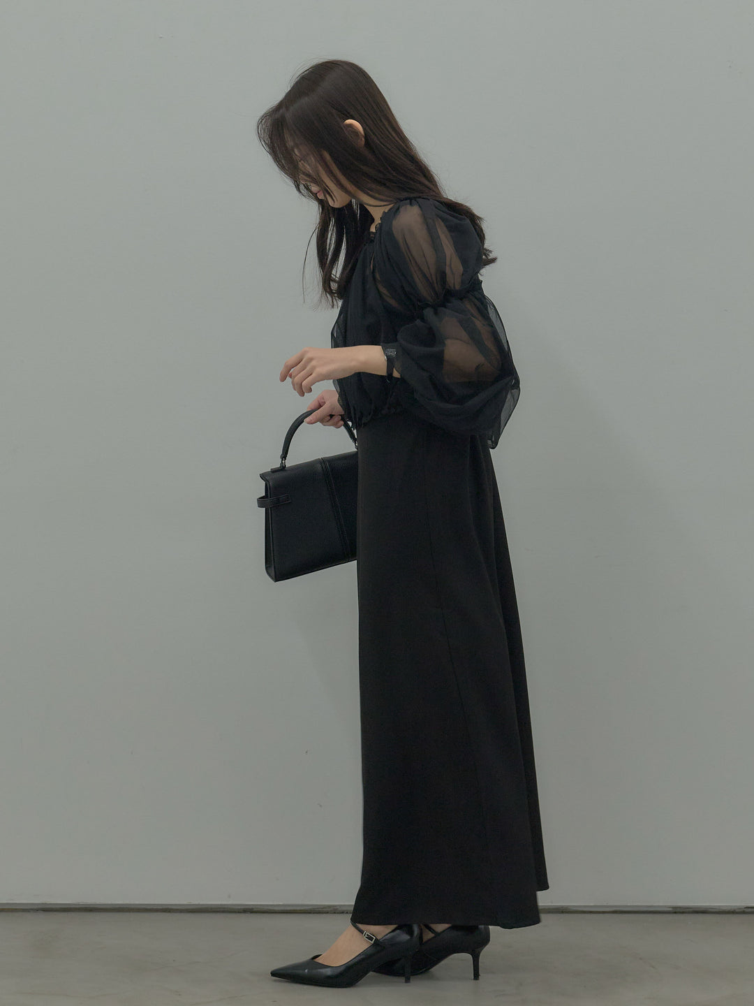 2wayチュールブラウス付きワンピース