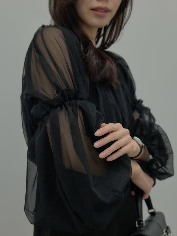 2wayチュールブラウス付きワンピース