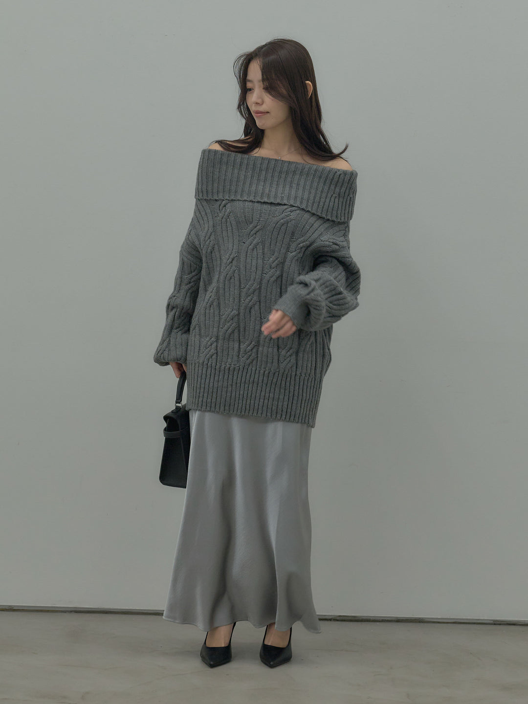 リュクスAラインサテンスカート