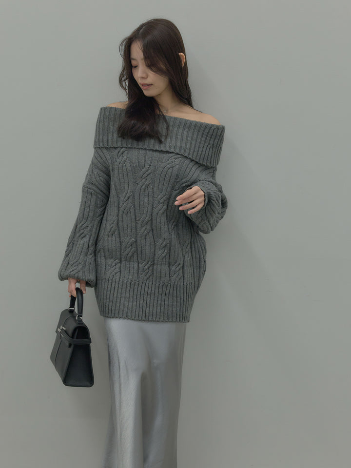 リュクスAラインサテンスカート