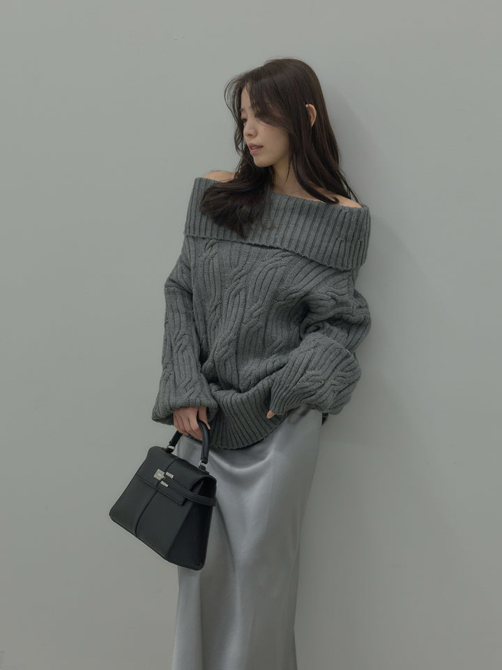 リュクスAラインサテンスカート