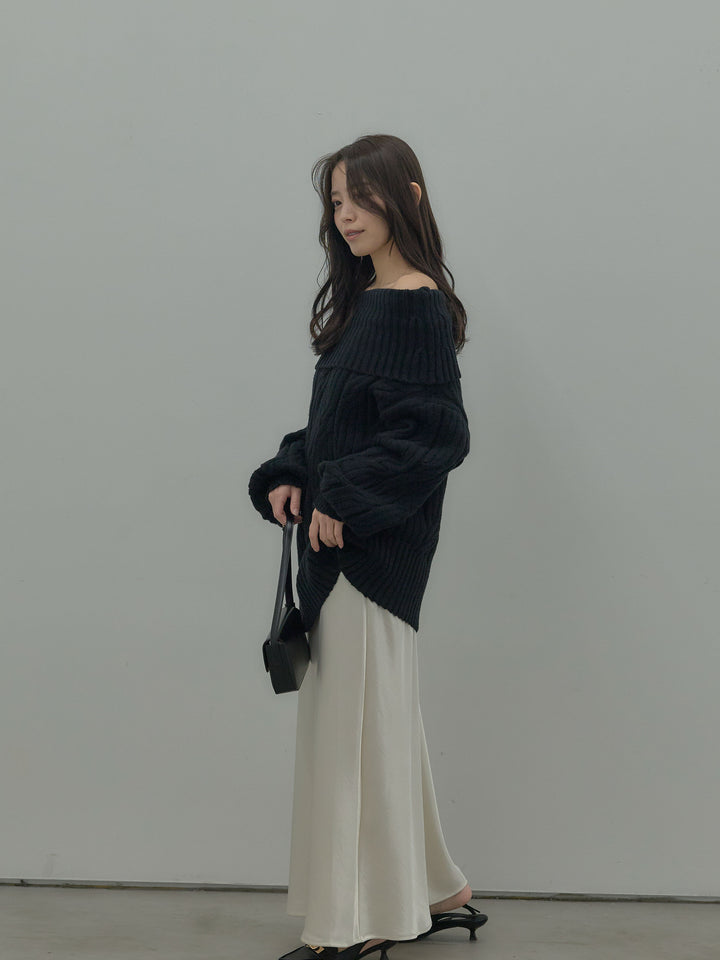 リュクスAラインサテンスカート