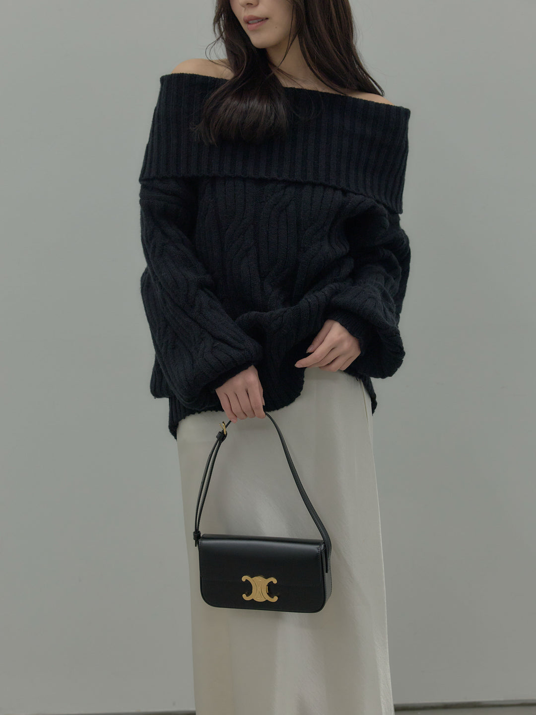 リュクスAラインサテンスカート