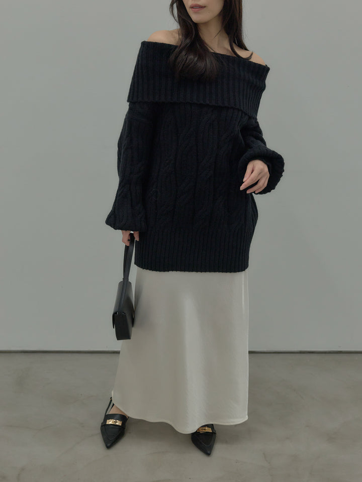 リュクスAラインサテンスカート