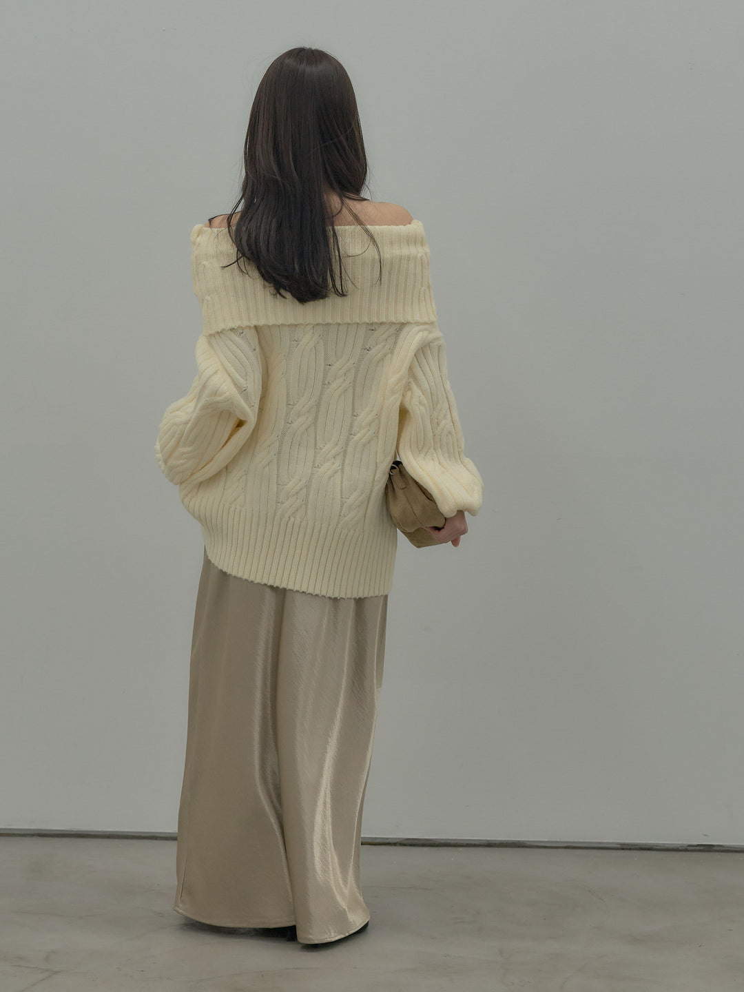 リュクスAラインサテンスカート