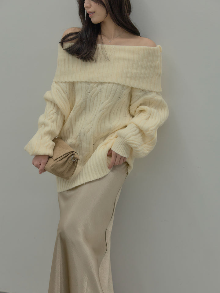 リュクスAラインサテンスカート