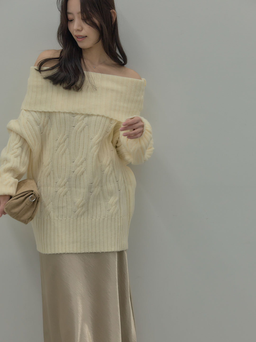 リュクスAラインサテンスカート