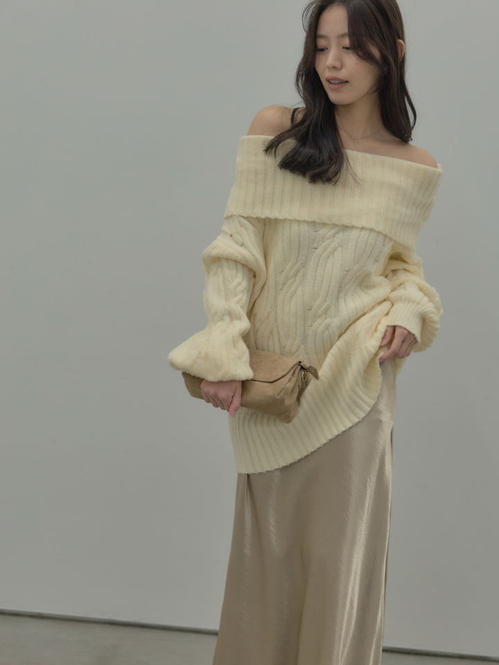 リュクスAラインサテンスカート