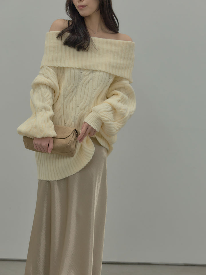 リュクスAラインサテンスカート