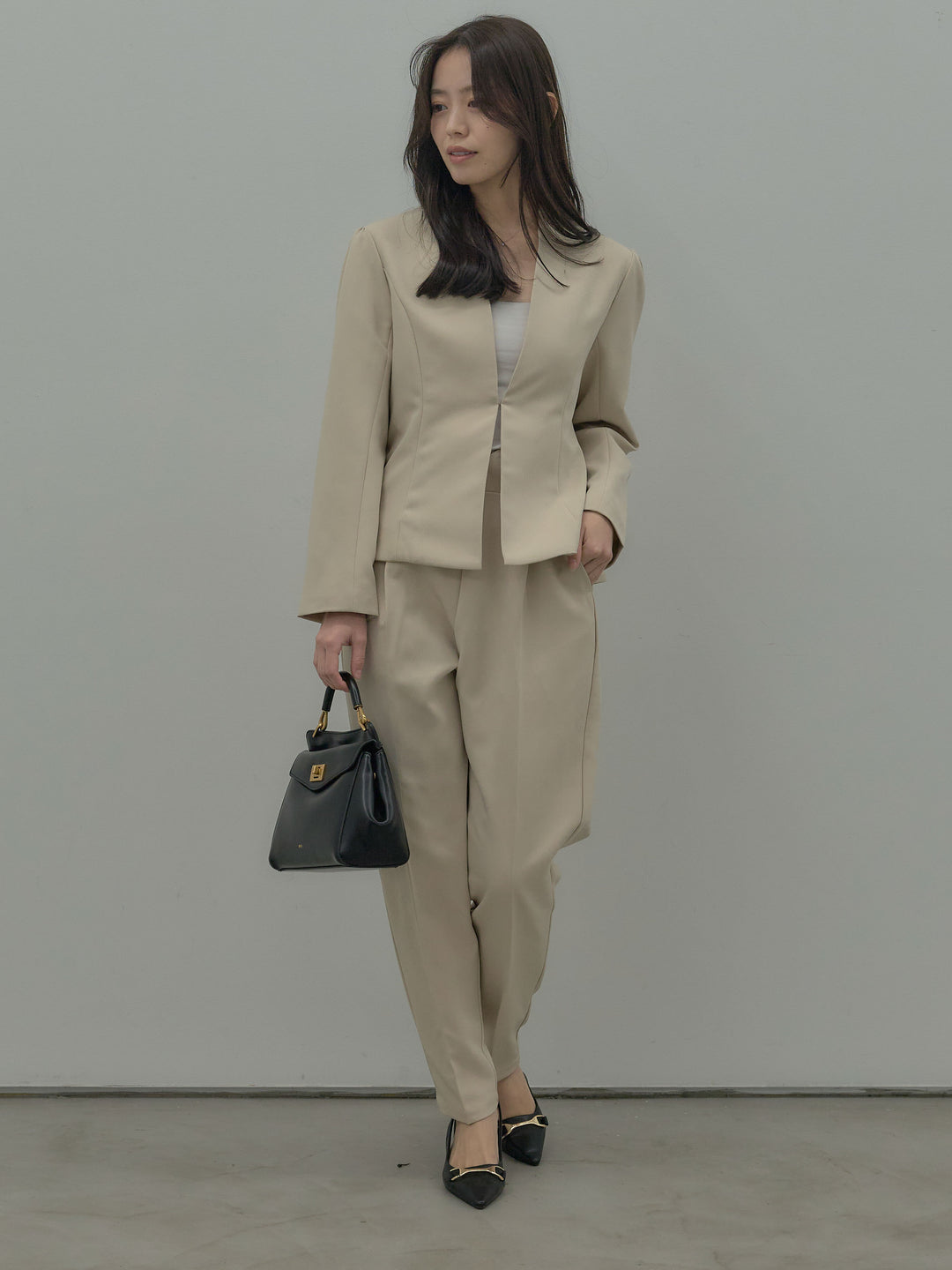 ハイウエストデザインパンツ