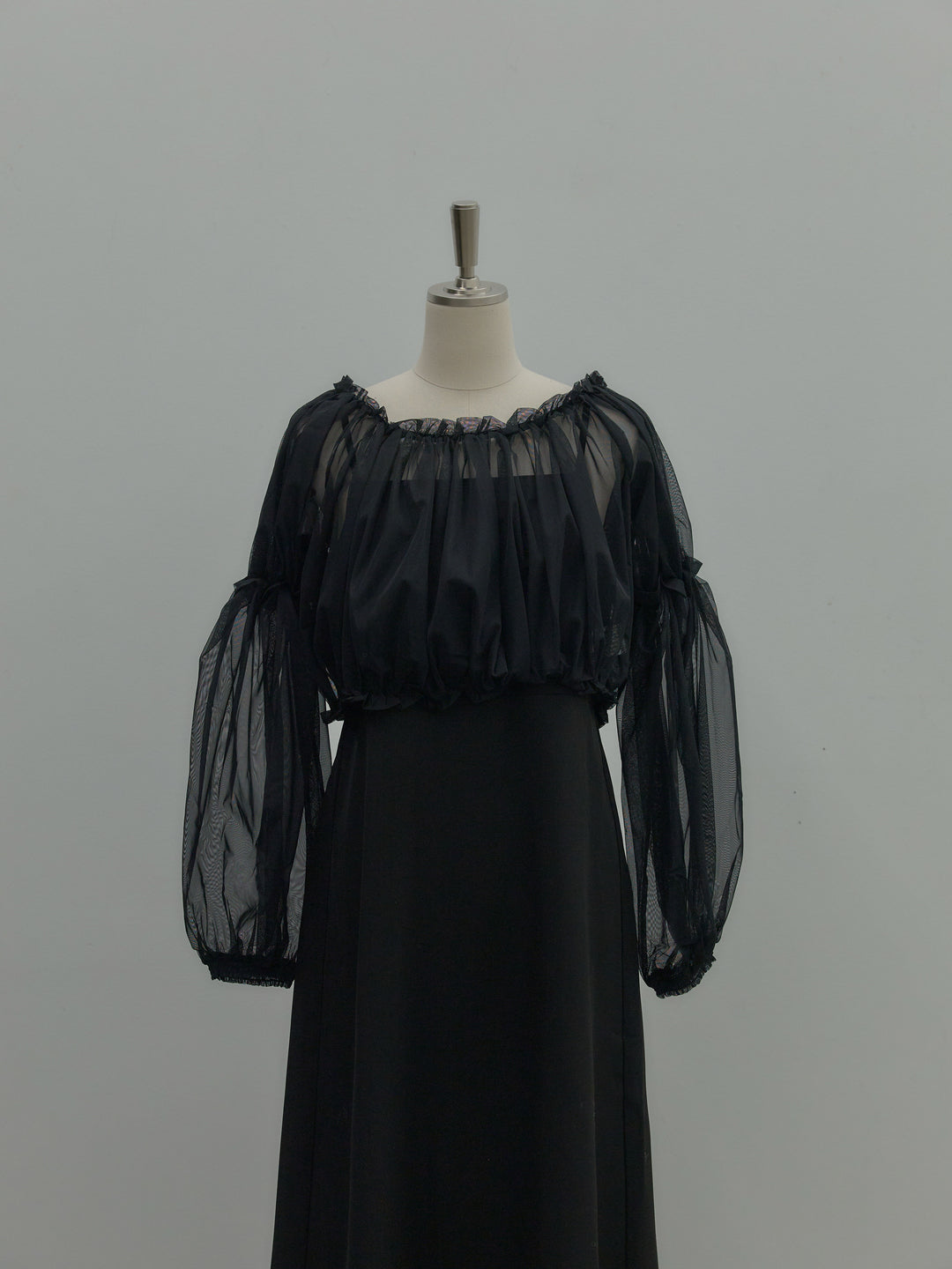 2wayチュールブラウス付きワンピース