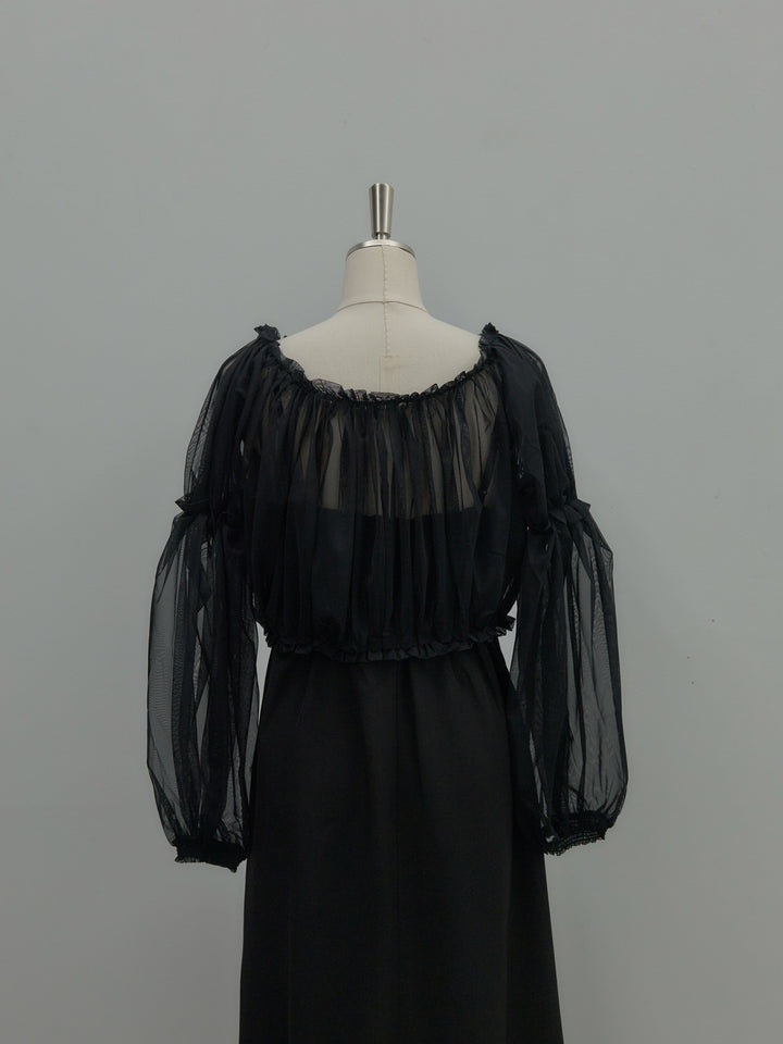 2wayチュールブラウス付きワンピース