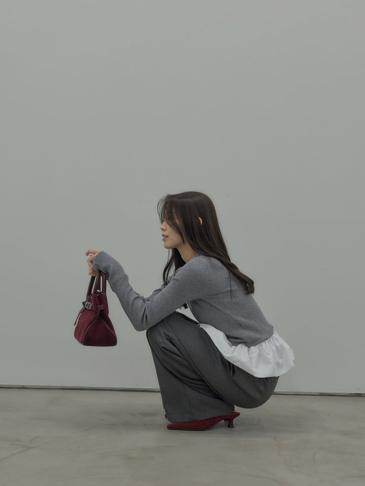 タックワイドパンツ