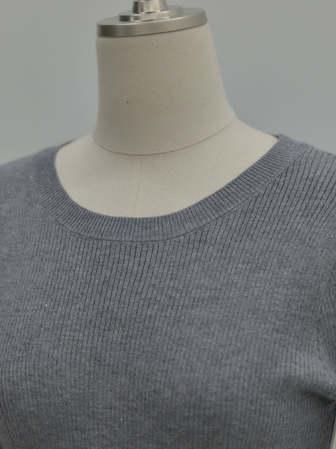 裾ドッキングデザインニットトップス