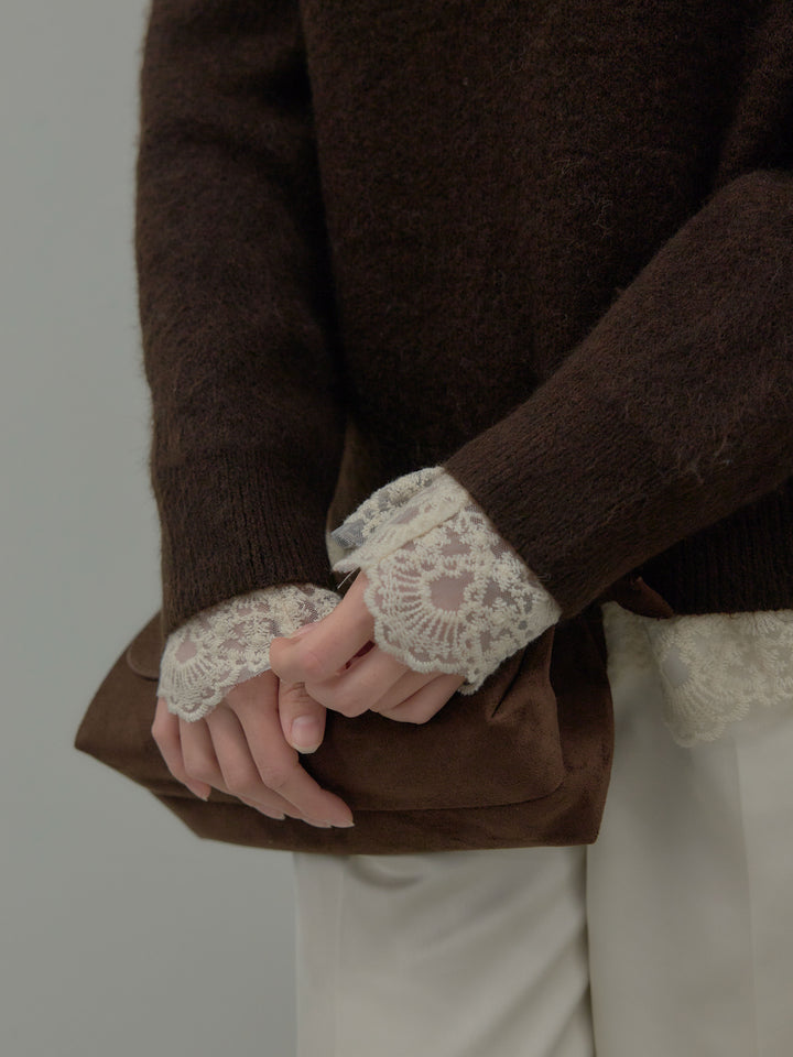 【premium touch】 ルーズニットプルオーバー