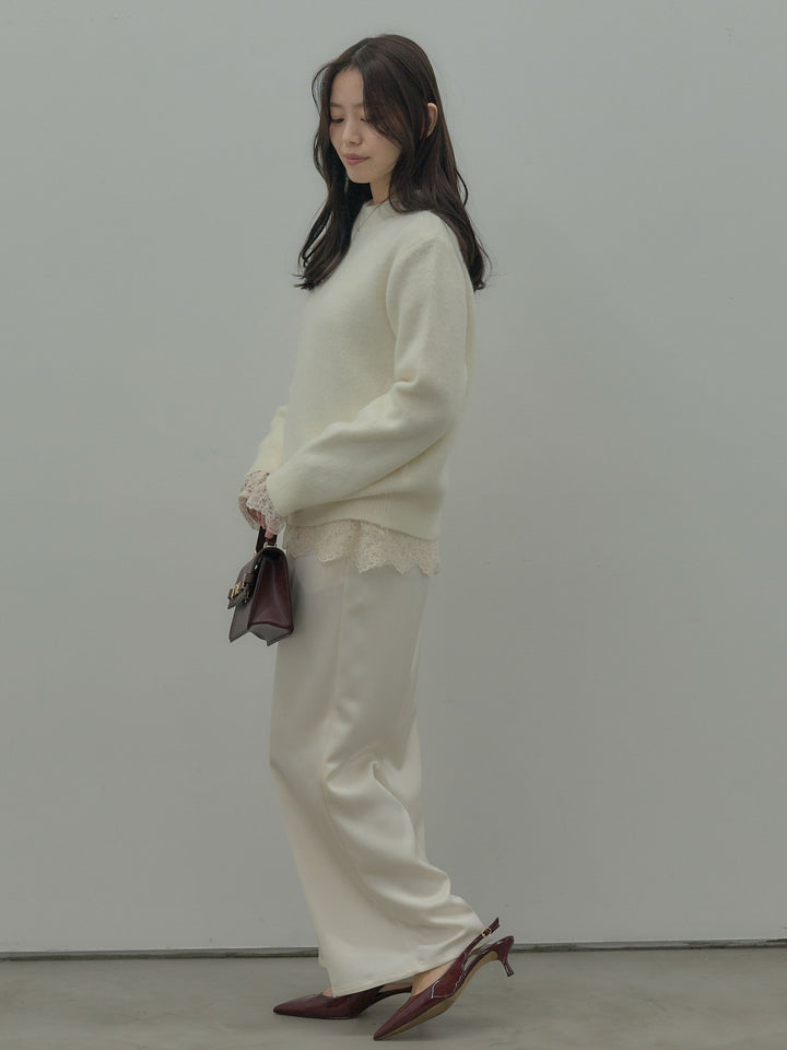 【premium touch】 ルーズニットプルオーバー