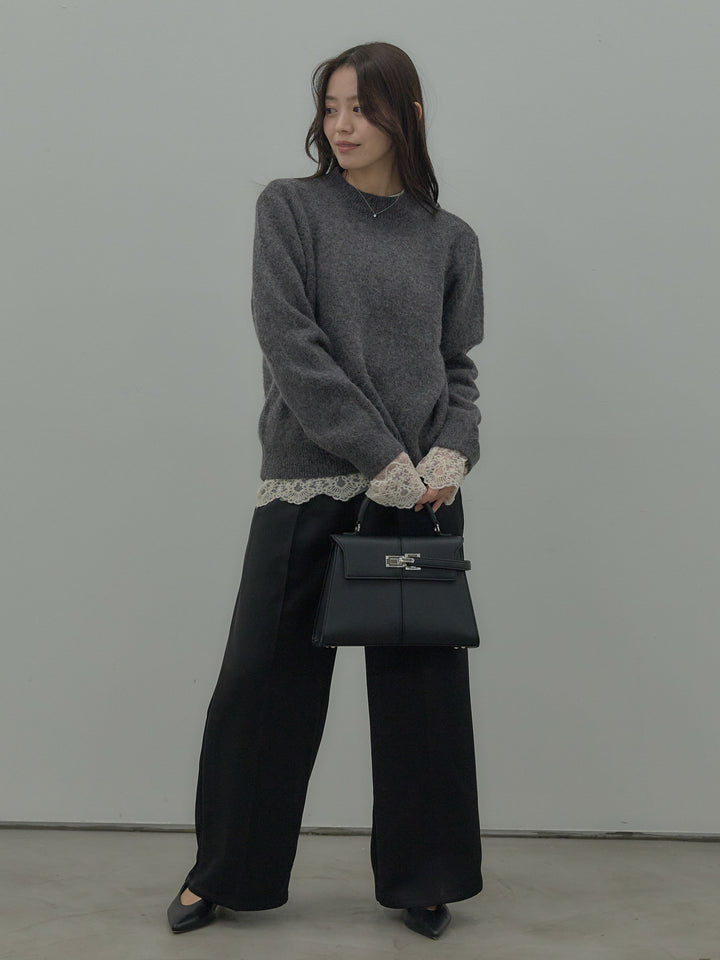 【premium touch】 ルーズニットプルオーバー