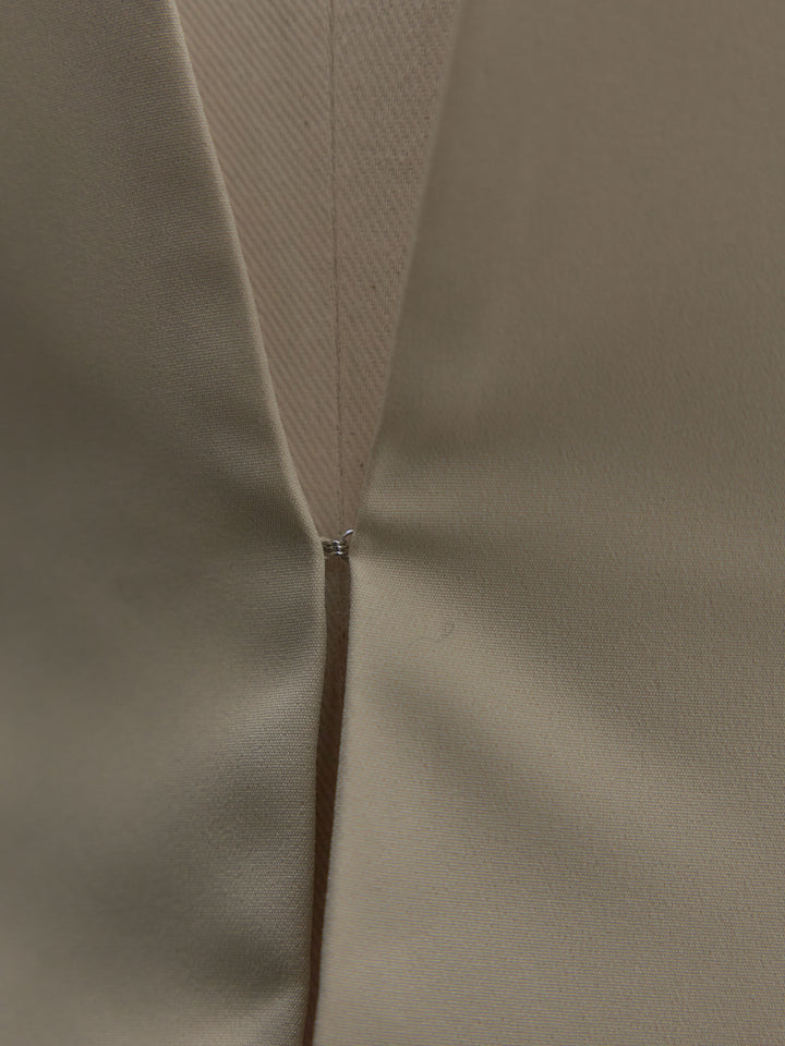 コントゥアフロントホックノーカラージャケット