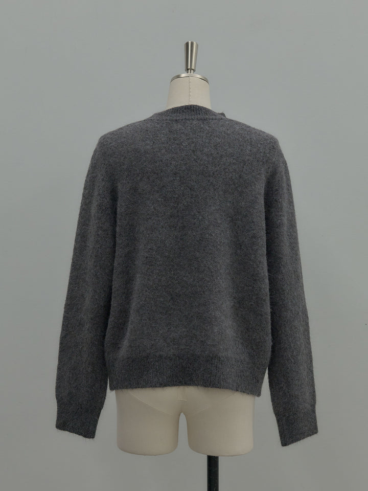 【premium touch】 ルーズニットプルオーバー