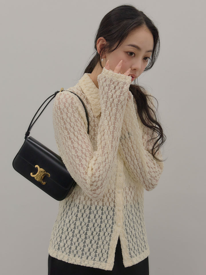 裾レースサテンナロースカート