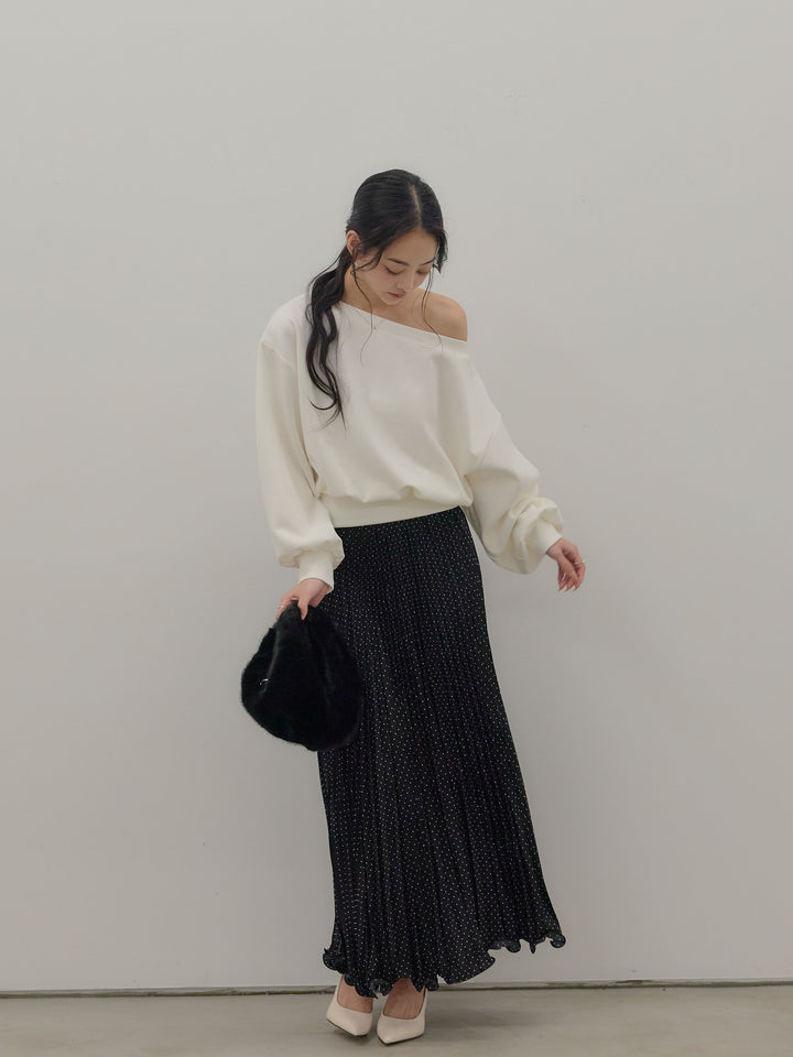 ワンショルダースウェットトップス