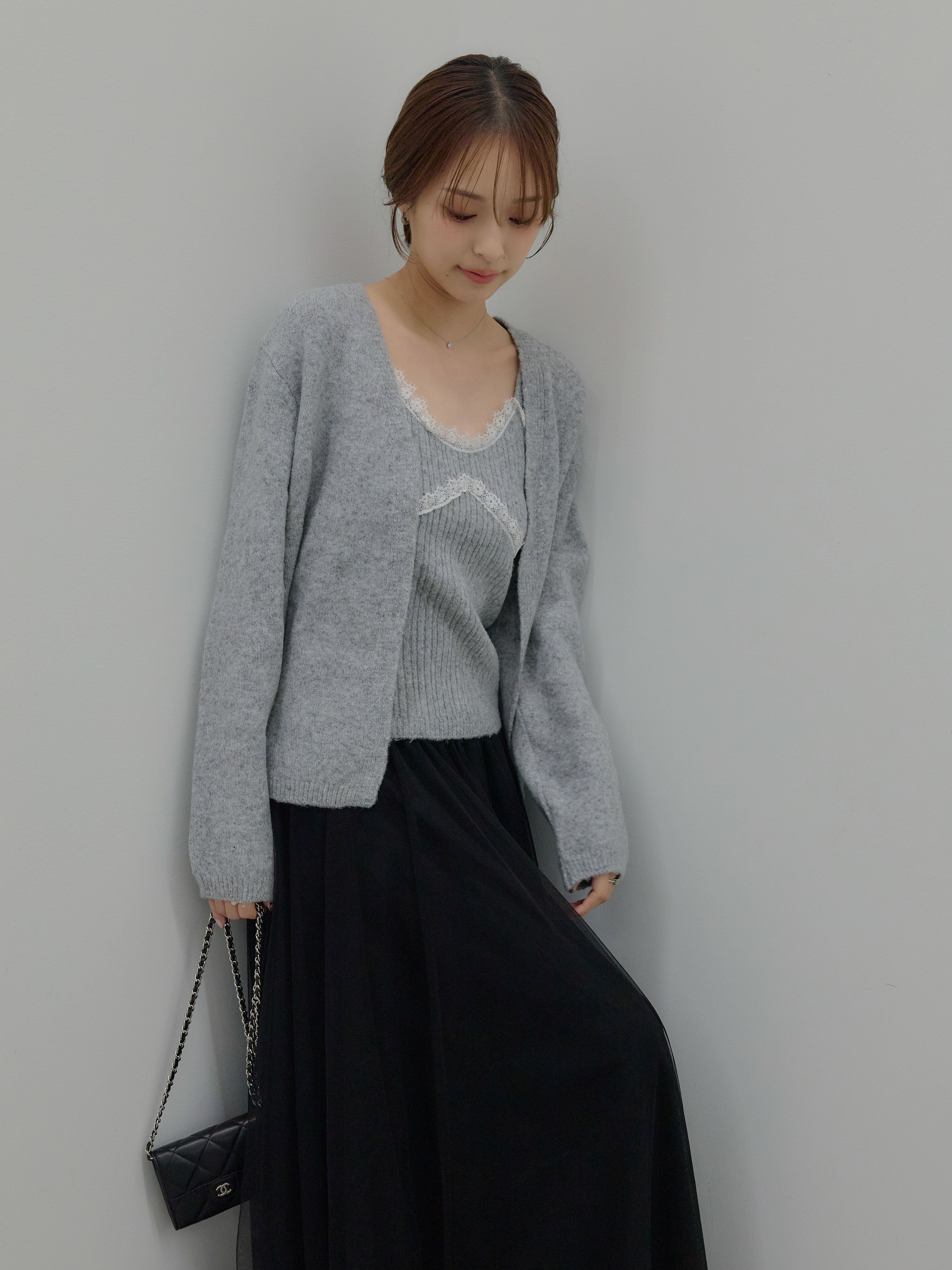 美品 ネミカ ウール100% チュール袖ニット グレー 11 大きいサイズ 美品 ネミカ ウール100% チュール袖ニット グレー 11 大きいサイズ