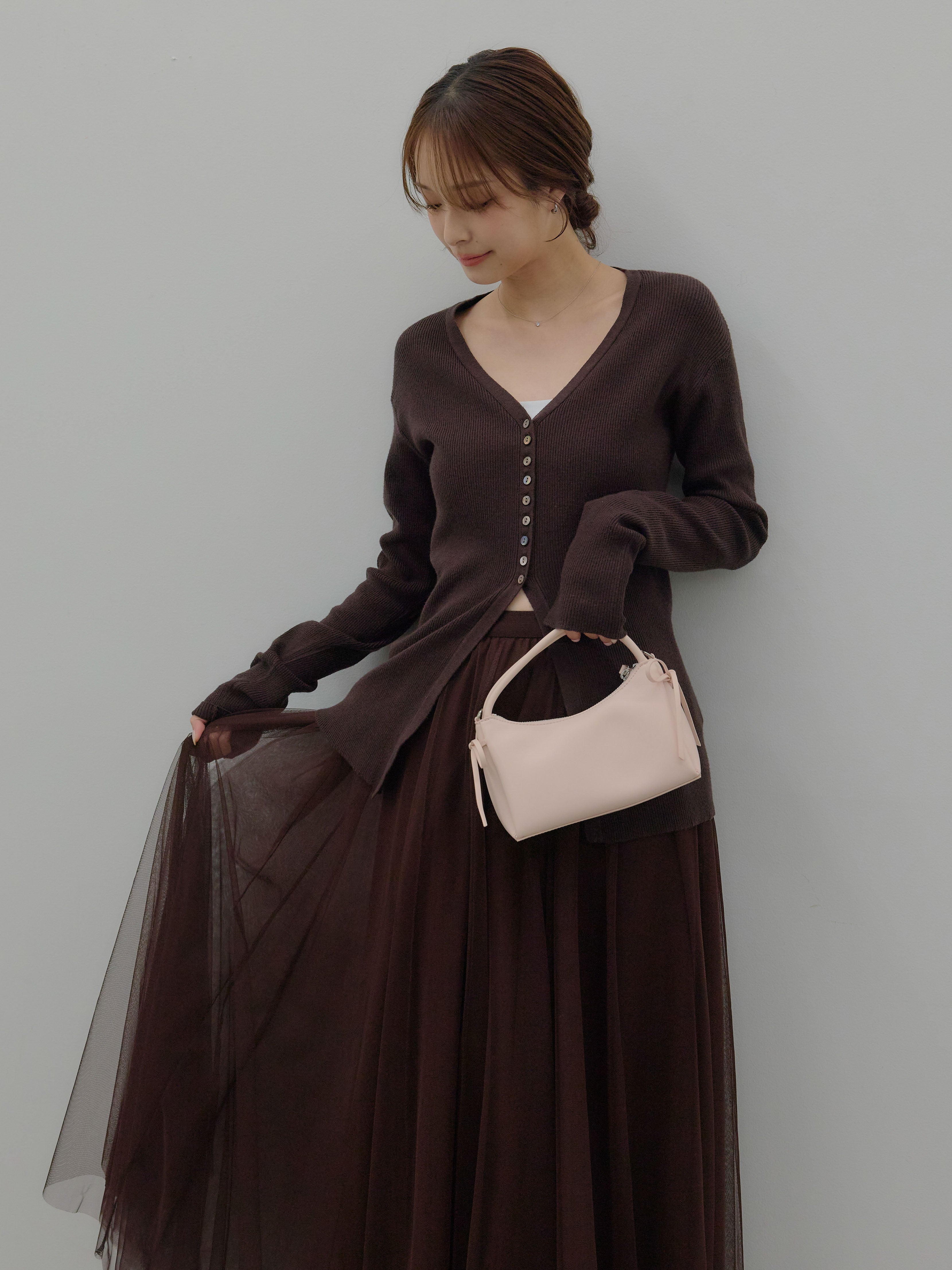 【DEUXIEMECLASSE】20080500721030 Marron Fonceロング長袖カーディガン DEUXIEME CLASSE - 【DEUXIEMECLASSE】20080500721030 Marron Fonce
