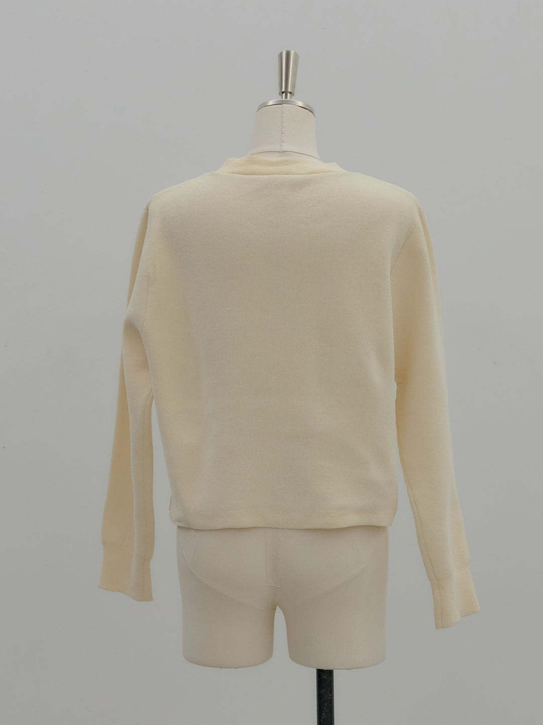 ゴールドボタンモールニットカーディガン