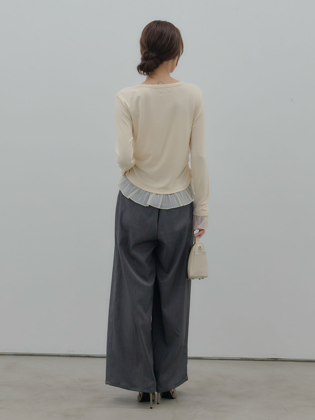 フロントタックツイルパンツ