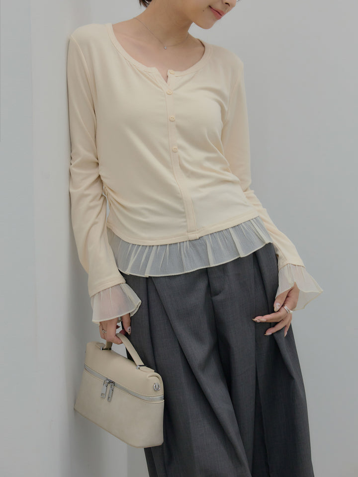 フロントタックツイルパンツ