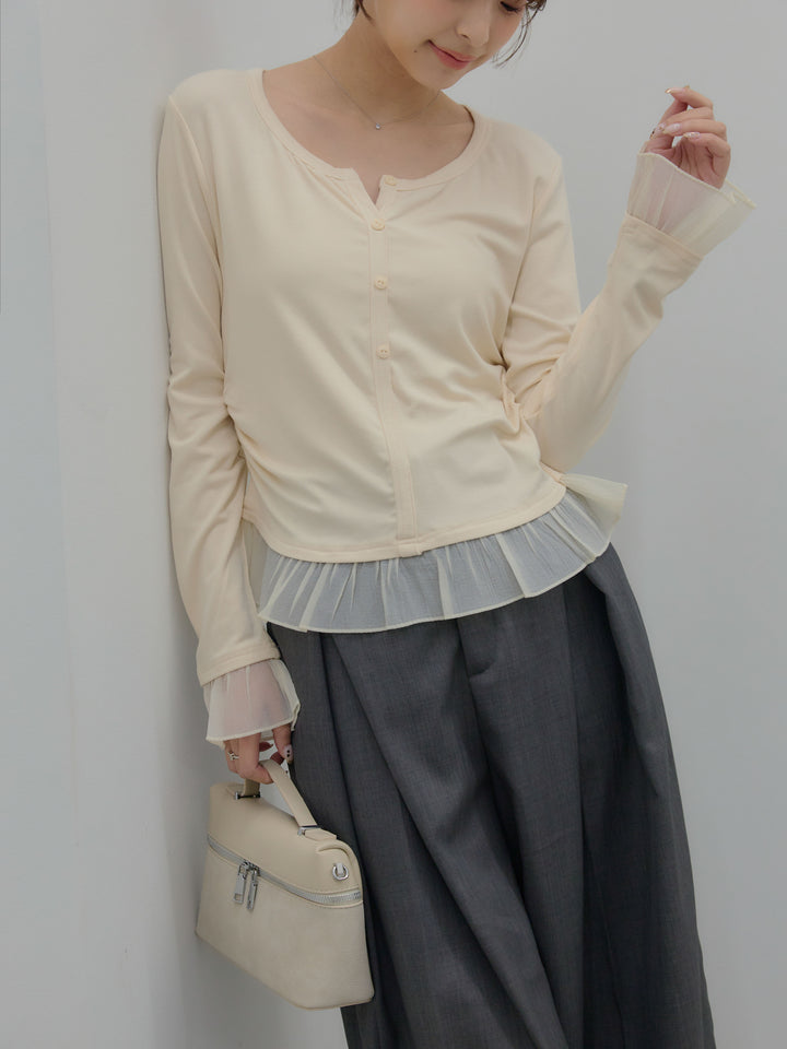 フロントタックツイルパンツ