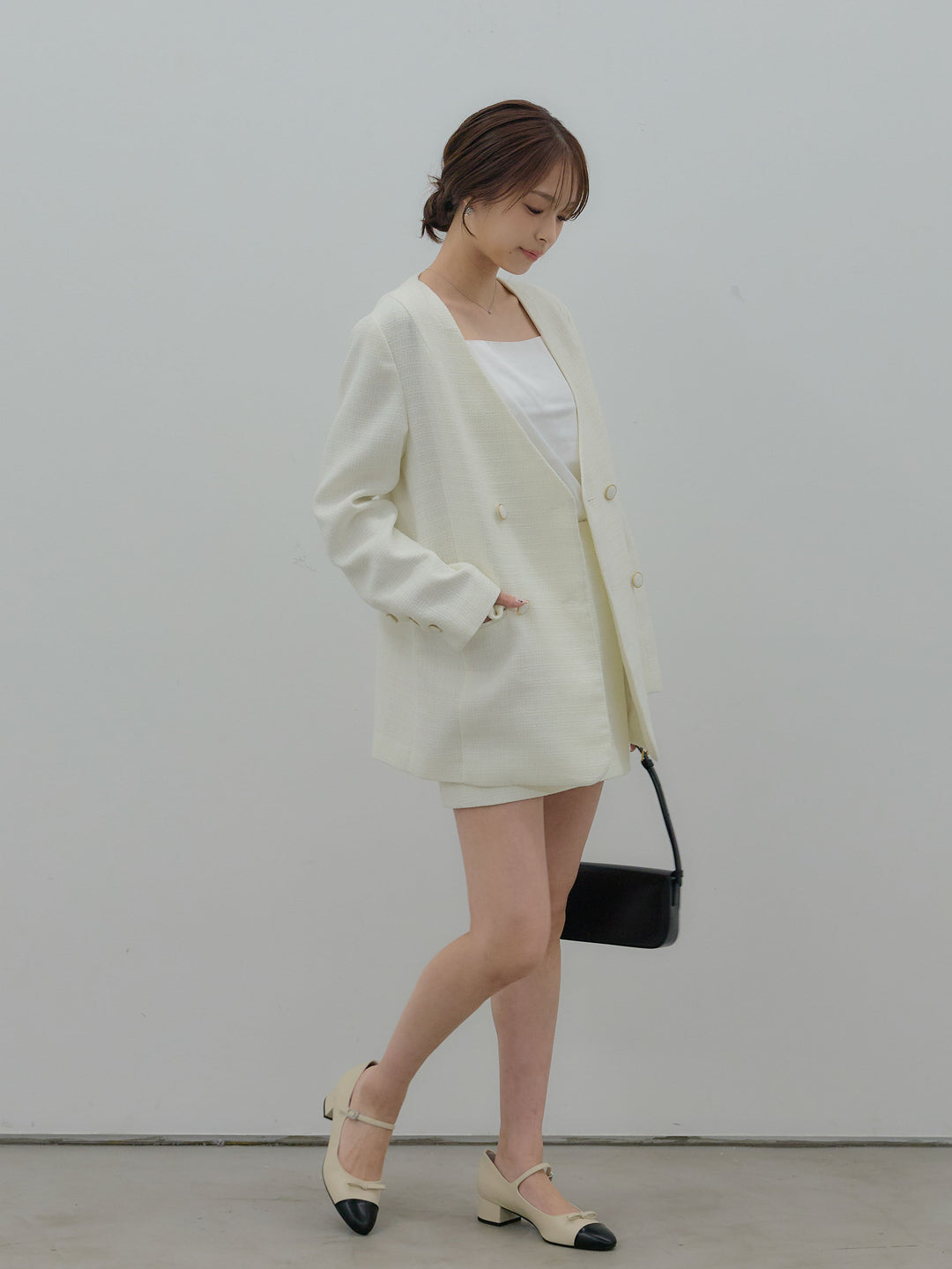 【Essential】ツイードミニスカート