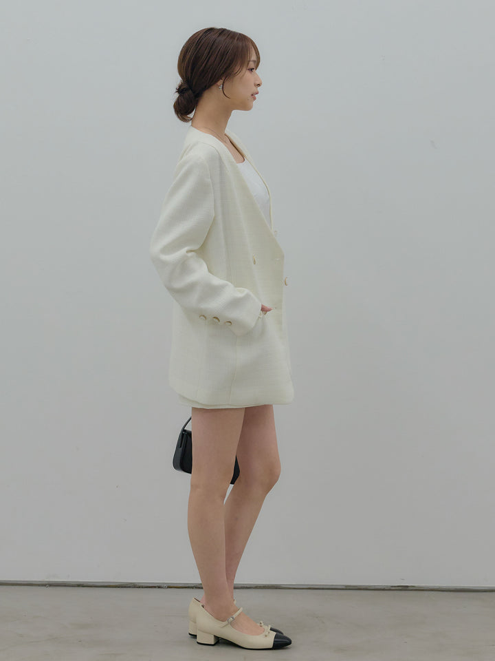 【Essential】ツイードミニスカート