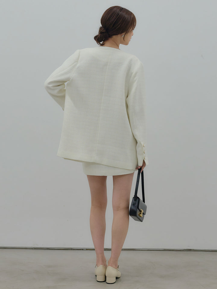 【Essential】ツイードミニスカート