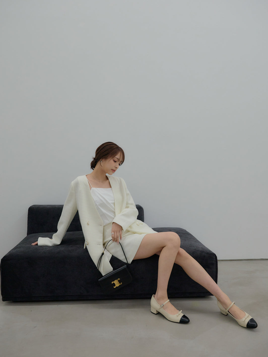 【Essential】ツイードミニスカート