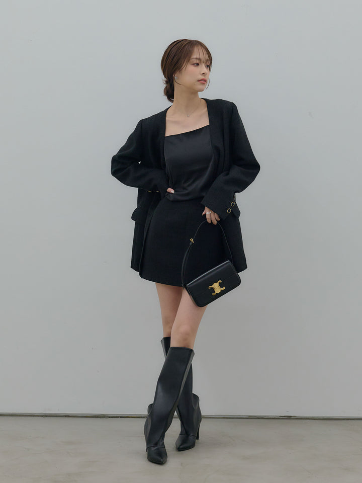 【Essential】ツイードミニスカート