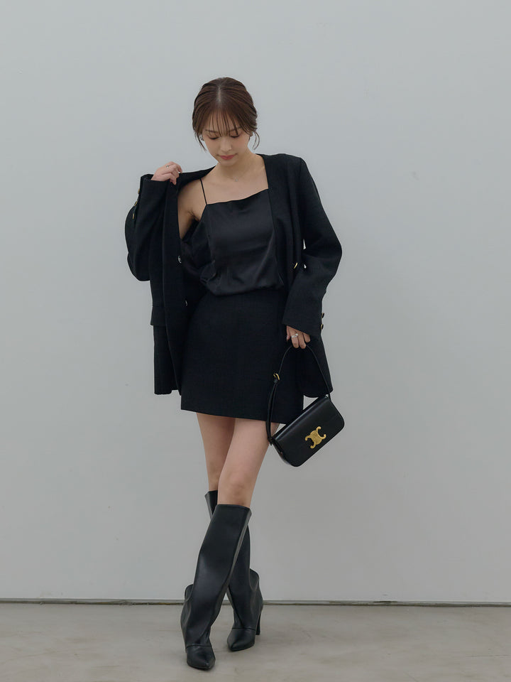 【Essential】ツイードミニスカート