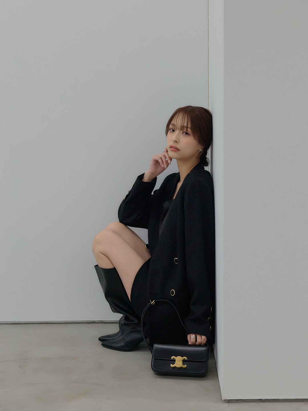 【Essential】ツイードミニスカート