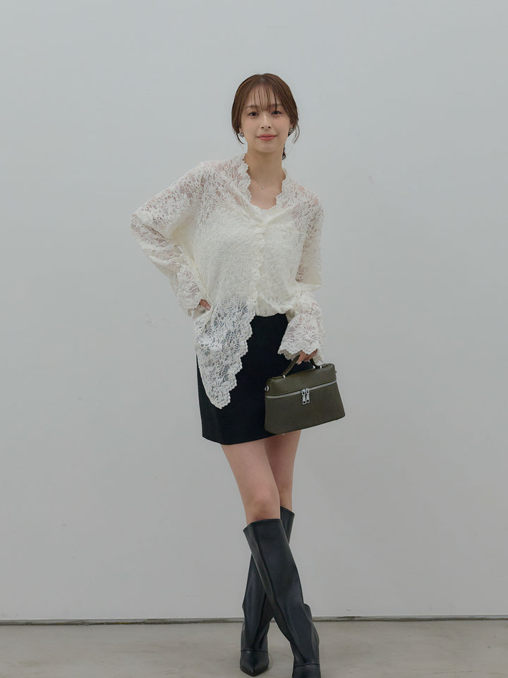 【Essential】ツイードミニスカート