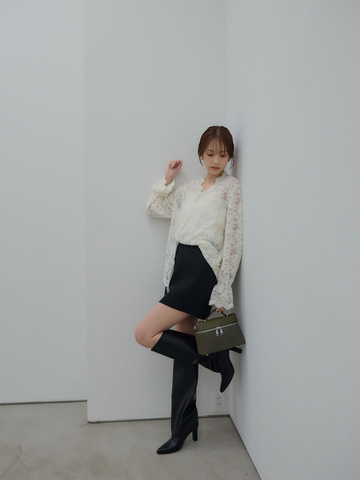 【Essential】ツイードミニスカート