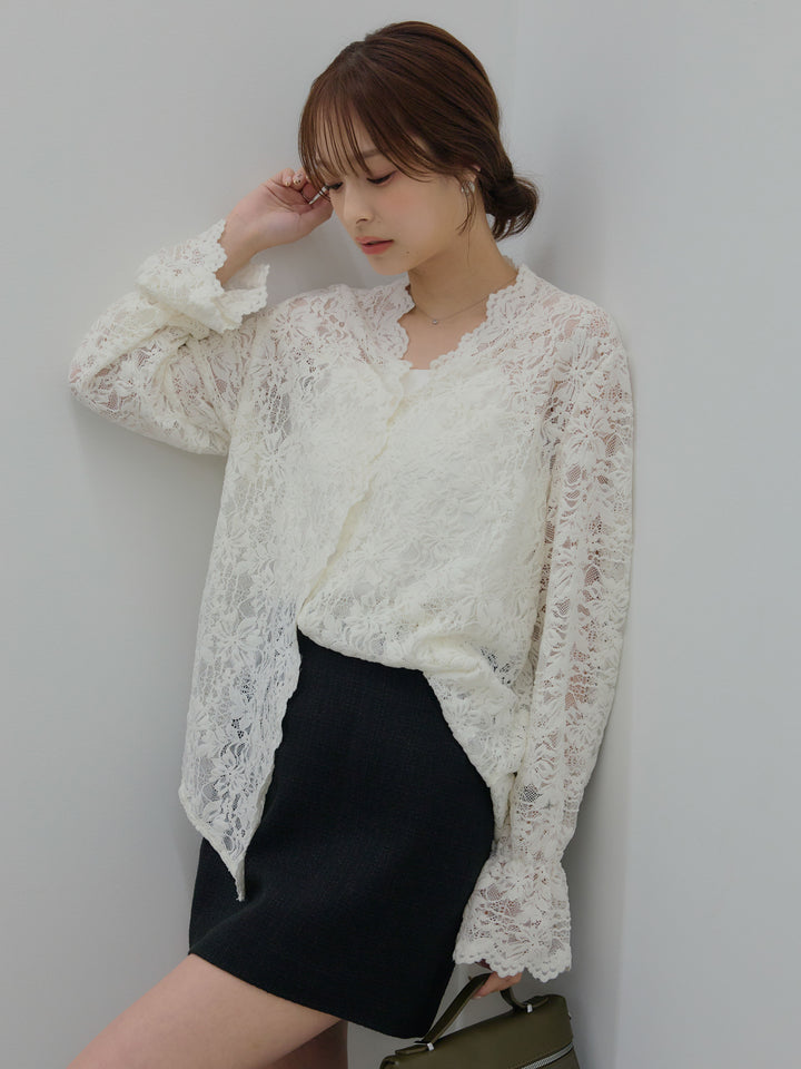 【Essential】ツイードミニスカート