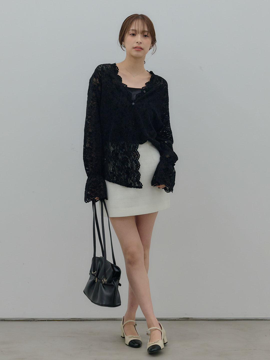 【Essential】ツイードミニスカート