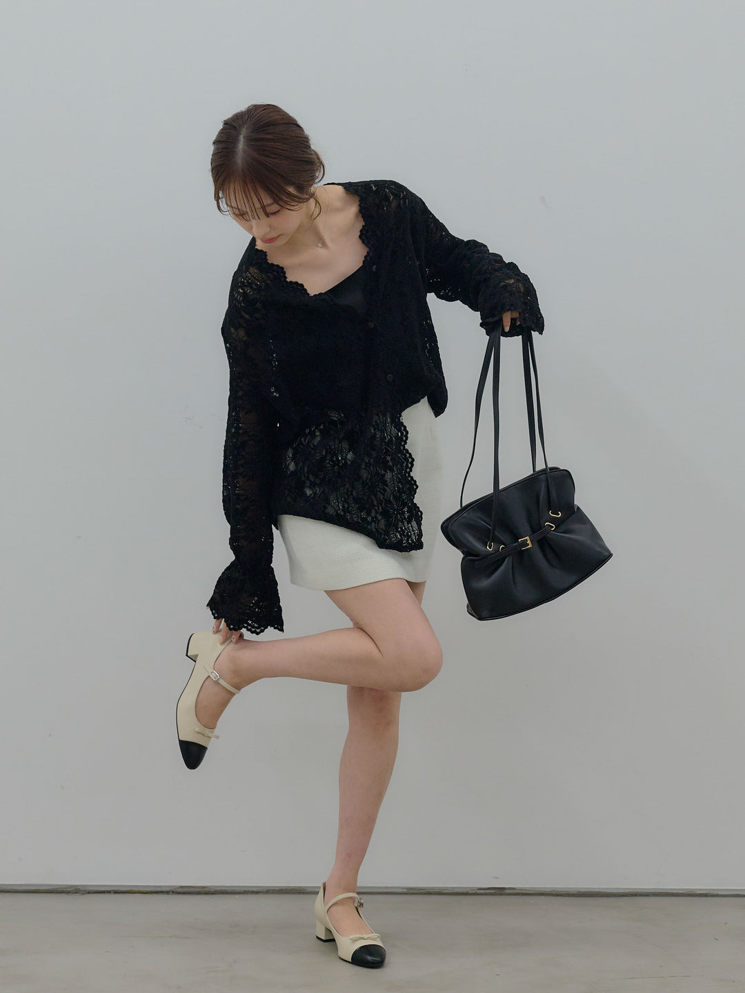 【Essential】ツイードミニスカート