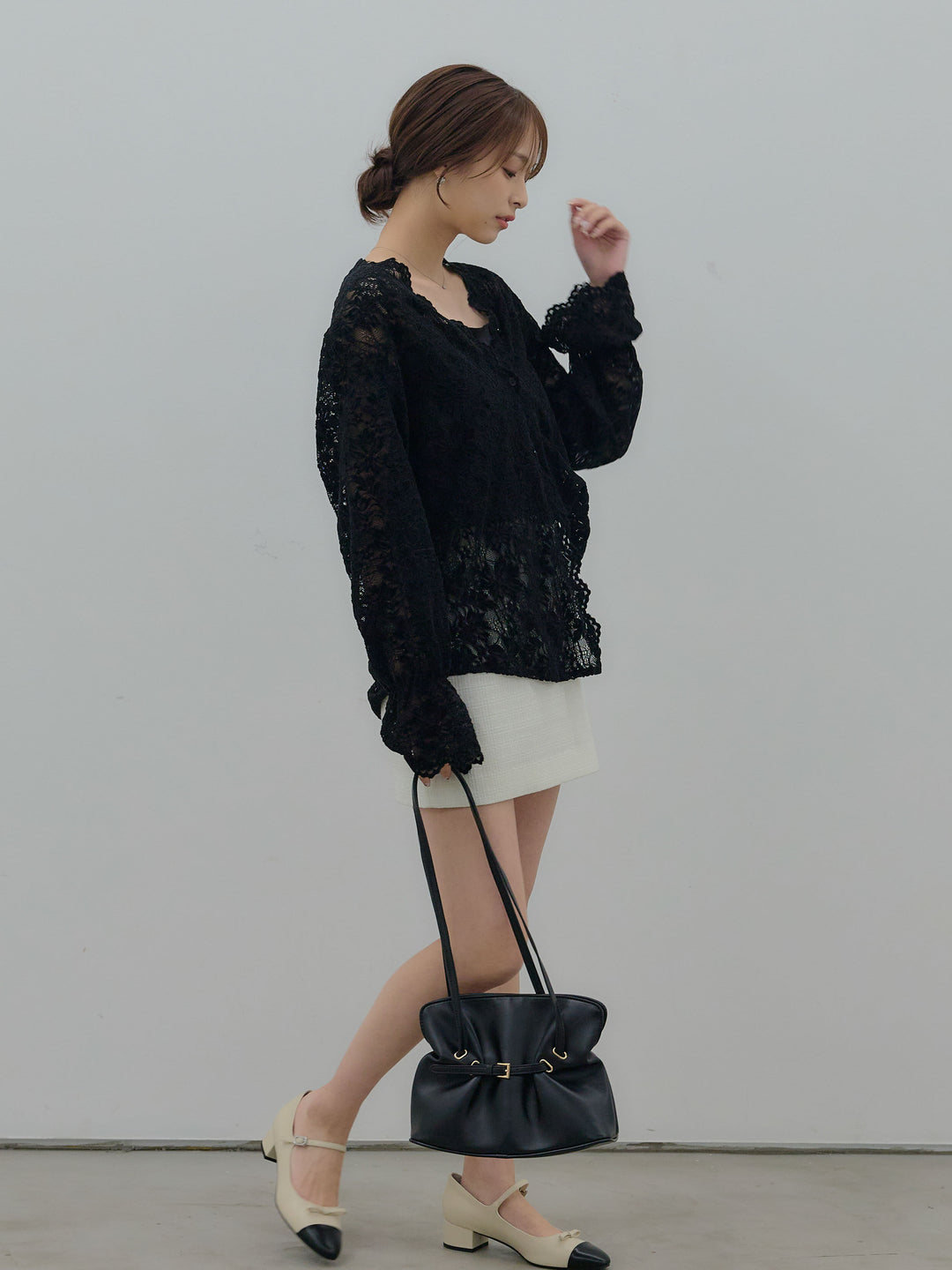 【Essential】ツイードミニスカート