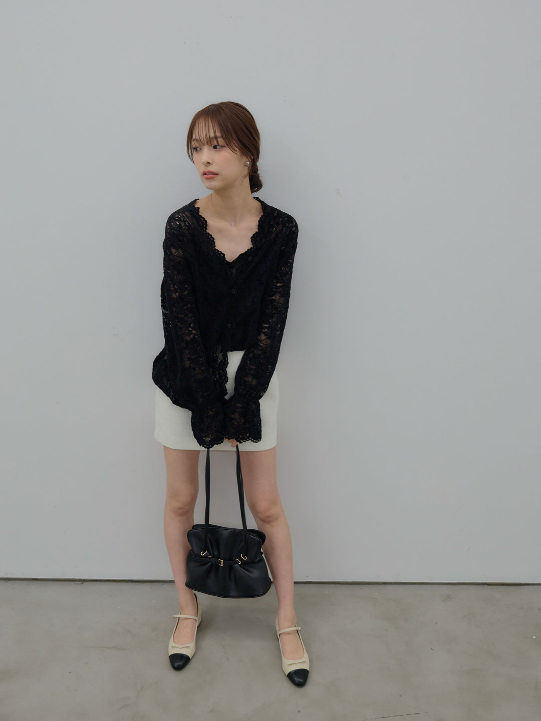 【Essential】ツイードミニスカート