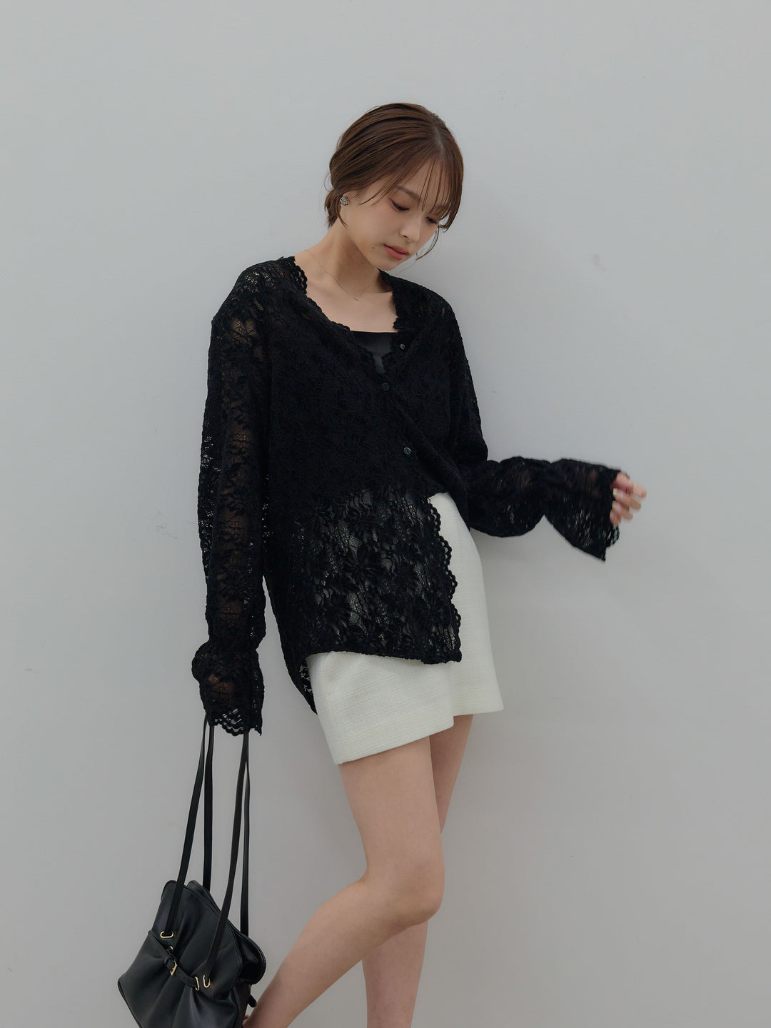 【Essential】ツイードミニスカート